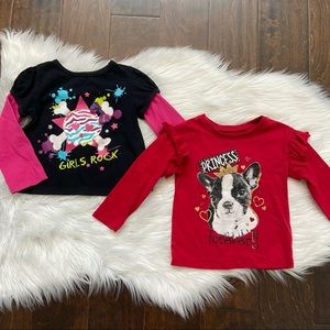 Long sleeve shirts- size 2t/3t